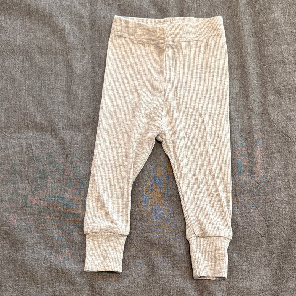 Little Bipsy Ribbed Kids Leggings - gray
